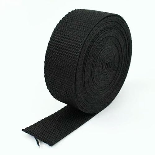 10 m PP-Polypropylen-Gurtband, 20–50 mm, Umhängetaschengurt, Nylonband, Dekor, Spitze, Nähen, Schrägband, Zubehör, Schwarz, 25 mm 10 m PP-Polypropylen-Gurtband, 20–50 mm, Umhängetaschengurt, Nylonband, Dekor, Spitze, Nähen, Schrägband, Zubehör, Schwarz, 25 mm von AYHTUD