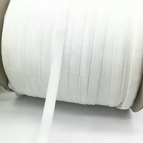 10 mm 15 mm schwarz weiß rot elastisches Samtband Hochzeitsfeier Dekoration handgemachte Verpackung Schleife DIY-weiß-15 mm 90 Yards von AYHTUD