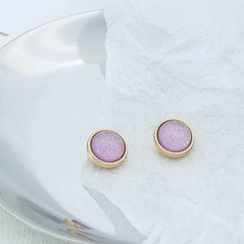 10 mm runde Metallknöpfe mit Schaft für Bekleidungsdesigner, golden, dekorativ, DIY-Bastelarbeiten, Kleidungsstück, Hemd, Pullover, Nähzubehör, lila, 10 Stück 10 mm runde Metallknöpfe mit Schaft für Bekleidungsdesigner, golden, dekorativ, DIY-Bastelarbeiten, Kleidungsstück, Hemd, Pullover, Nähzubehör, lila, 10 Stück von AYHTUD