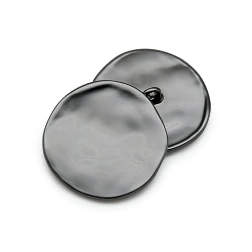 10 teile/los mode 21/25/30mm dekorative knöpfe Unregelmäßigen flugzeug gold knöpfe für hemd mantel nähen zubehör-128 Matt schwarz 706-25mm von AYHTUD