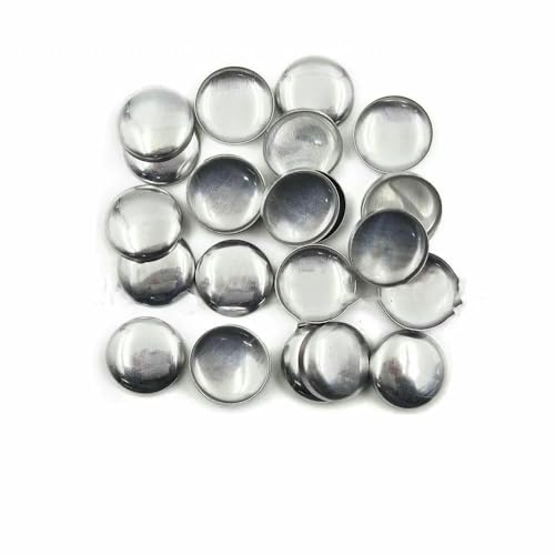 100 Sets Nr. 16–60 Stoffknöpfe mit Bezug, runde Brotform, Stoffknöpfe für handgefertigte DIY-Stoffaccessoires, L30 (1,8 cm), Rückseite von AYHTUD