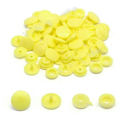 100 Sets T5 Druckknöpfe für Kleidung, Harz, Kleidungsstück, Druckknöpfe, DIY-Windeln/Taschen/Ordner-B7-400 Sets von AYHTUD