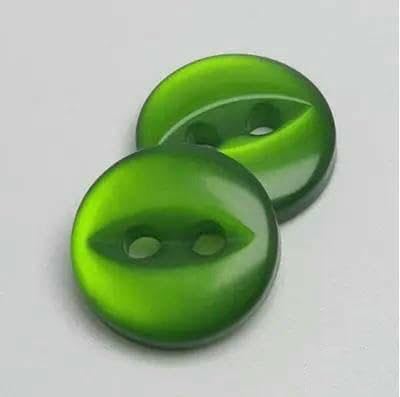 100 Stück 9 mm/10 mm/11 mm/12 mm/15 mm/18 mm Polyesterknopf, süße Fischaugen-Schnalle, Nähknopf, Zubehör, Harz-Hemdknopf für Heimwerker, grün, ohne Rand, 20 mm 100 Stück 9 mm/10 mm/11 mm/12 mm/15 mm/18 mm Polyesterknopf, süße Fischaugen-Schnalle, Nähknopf, Zubehör, Harz-Hemdknopf für Heimwerker, grün, ohne Rand, 20 mm von AYHTUD