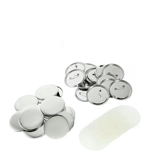 100 Stück DIY-Anstecker-Knopfteile, Zubehör für Kleidung/Handtaschen-Dekor, 25 mm, 32 mm, 37 mm, 44,0 mm, 58 mm, 75 mm, Materialien für Anstecker-Knopfmacher, glänzende Basis, 100 100 Stück DIY-Anstecker-Knopfteile, Zubehör für Kleidung/Handtaschen-Dekor, 25 mm, 32 mm, 37 mm, 44,0 mm, 58 mm, 75 mm, Materialien für Anstecker-Knopfmacher, glänzende Basis, 100 von AYHTUD