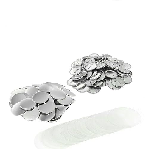 100 Stück DIY-Anstecker-Knopfteile, Zubehör für Kleidung/Handtaschen-Dekor, 25 mm, 32 mm, 37 mm, 44,0 mm, 58 mm, 75 mm, Materialien für Anstecker-Knopfmacher, matte Basis, 100 Stü 100 Stück DIY-Anstecker-Knopfteile, Zubehör für Kleidung/Handtaschen-Dekor, 25 mm, 32 mm, 37 mm, 44,0 mm, 58 mm, 75 mm, Materialien für Anstecker-Knopfmacher, matte Basis, 100 Stü von AYHTUD