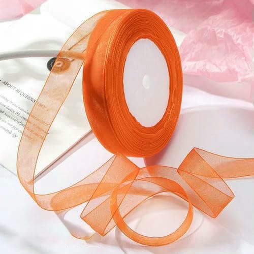 12–40 mm, 45,7 m, Organzaband zum Verpacken, für Weihnachtsfeiern, Zuhause, DIY-Verpackungen, Hochzeitsdekorationsbänder, handgefertigter Stoff, Orange, 15 mm O 12–40 mm, 45,7 m, Organzaband zum Verpacken, für Weihnachtsfeiern, Zuhause, DIY-Verpackungen, Hochzeitsdekorationsbänder, handgefertigter Stoff, Orange, 15 mm O von AYHTUD