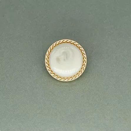 12 Stück 15/20/25 mm goldene Perlen-Metallknöpfe für Vintage-Anzug, Mantel, Kleid, Knopf, Kleidung, Nähen, Kleidungszubehör, B025-Beige-Weiß-25 mm, 12 Stück 12 Stück 15/20/25 mm goldene Perlen-Metallknöpfe für Vintage-Anzug, Mantel, Kleid, Knopf, Kleidung, Nähen, Kleidungszubehör, B025-Beige-Weiß-25 mm, 12 Stück von AYHTUD