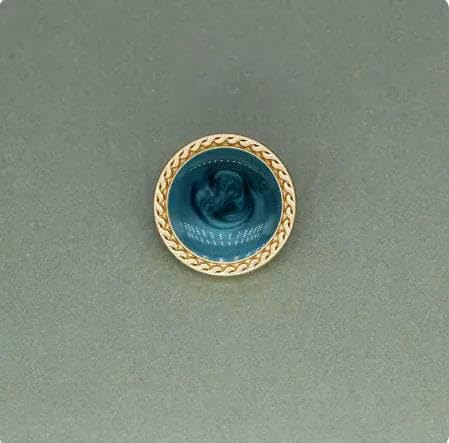 12 Stück 15/20/25 mm goldene Perlen-Metallknöpfe für Vintage-Anzug, Mantel, Kleid, Knopf, Kleidung, Nähen, Kleidungszubehör, B025-daek blau-25 mm, 12 Stück 12 Stück 15/20/25 mm goldene Perlen-Metallknöpfe für Vintage-Anzug, Mantel, Kleid, Knopf, Kleidung, Nähen, Kleidungszubehör, B025-daek blau-25 mm, 12 Stück von AYHTUD