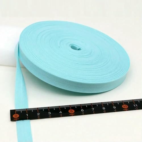 12 mm (1/2 Zoll) schmales, gebügeltes, einfach gefaltetes Schrägband aus Baumwolle in Vollfarbe, DIY-Band, Kleidungsstück, Steppdecke, Basteln, Nähzubehör, 30–12 mm x 5 Mete von AYHTUD