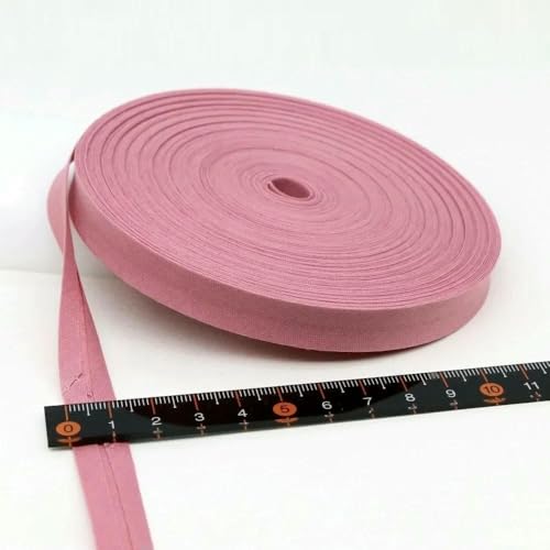 12 mm (1/2 Zoll) schmales, gebügeltes, einfach gefaltetes Schrägband aus Baumwolle in Vollfarbe, DIY-Band, Kleidungsstück, Steppdecke, Basteln, Nähzubehör, 36–12 mm x 5 Mete von AYHTUD
