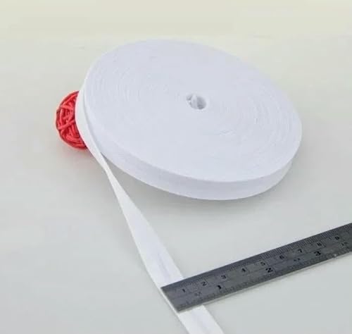 12 mm (1/2 Zoll) schmales, gebügeltes, einfach gefaltetes Schrägband aus Baumwolle in Vollfarbe, DIY-Band, Kleidungsstück, Steppdecke, Basteln, Nähzubehör-02-12 mm x 5 Meter von AYHTUD
