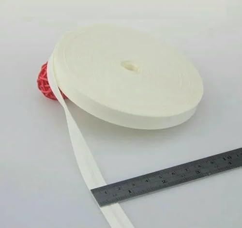 12 mm (1/2 Zoll) schmales, gebügeltes, einfach gefaltetes Schrägband aus Baumwolle in Vollfarbe, DIY-Band, Kleidungsstück, Steppdecke, Basteln, Nähzubehör-03-12 mm x 5 Meter von AYHTUD