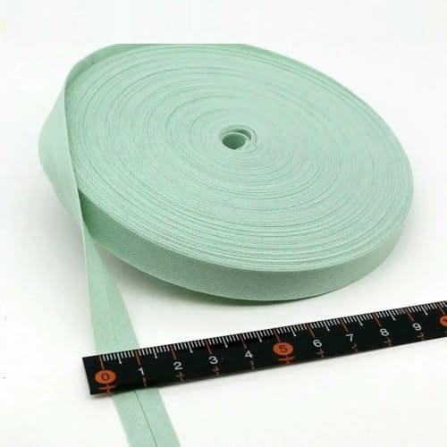 12 mm (1/2 Zoll) schmales, gebügeltes, einfach gefaltetes Schrägband aus Baumwolle in Vollfarbe, DIY-Band, Kleidungsstück, Steppdecke, Basteln, Nähzubehör-05-12 mm x 5 Meter von AYHTUD