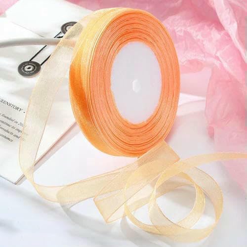 12 mm – 40 mm, 45,7 m, Organzaband zum Verpacken, für Weihnachtsfeiern, Zuhause, DIY-Verpackungen, Hochzeitsdekorationsbänder, handgefertigter Stoff, Hellorange 12 mm – 40 mm, 45,7 m, Organzaband zum Verpacken, für Weihnachtsfeiern, Zuhause, DIY-Verpackungen, Hochzeitsdekorationsbänder, handgefertigter Stoff, Hellorange von AYHTUD