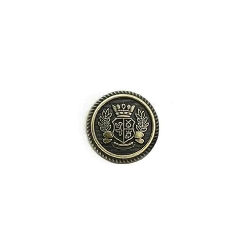 15 Stück/Los, 15–25 mm, goldener Metall-Druckknopf, College-Stil, dekorative Metallknöpfe für Kleidung, Nähzubehör, Zubehör, B011-F-23,0 mm, 15 Stück 15 Stück/Los, 15–25 mm, goldener Metall-Druckknopf, College-Stil, dekorative Metallknöpfe für Kleidung, Nähzubehör, Zubehör, B011-F-23,0 mm, 15 Stück von AYHTUD