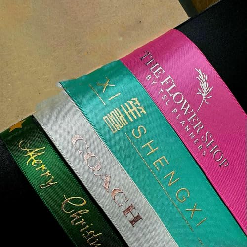 16–51 mm, metallisch bedrucktes Satin-Polyesterband für Geschenkverpackungen und -verpackungen, 100 Yards/Los, Gold, 51 mm x 100 Yards 16–51 mm, metallisch bedrucktes Satin-Polyesterband für Geschenkverpackungen und -verpackungen, 100 Yards/Los, Gold, 51 mm x 100 Yards von AYHTUD