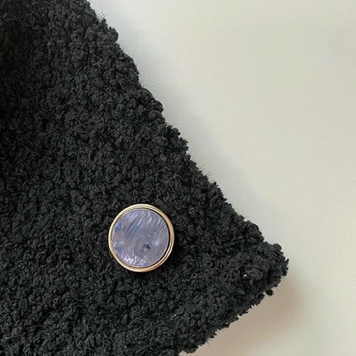 18/20/23/25/28 mm, Bastelbedarf, Metallknöpfe für Mantel, Hemd, Anzüge, Damenkleidung, dekorative Accessoires, Retro-Knopf, 5 Stück, schwarz, 23 mm 18/20/23/25/28 mm, Bastelbedarf, Metallknöpfe für Mantel, Hemd, Anzüge, Damenkleidung, dekorative Accessoires, Retro-Knopf, 5 Stück, schwarz, 23 mm von AYHTUD