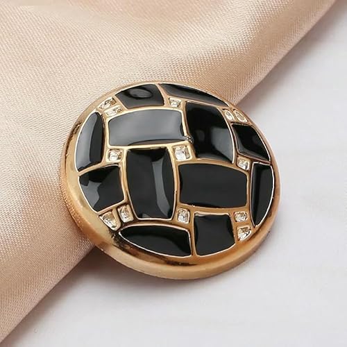 18/21/25 mm Blumenperlen-Gold-Ösenknöpfe für Damenbekleidung, Jacken, Pullover, handgefertigtes Nähzubehör, Scrapbooking, 3–25,0 mm, 10 Stück von AYHTUD