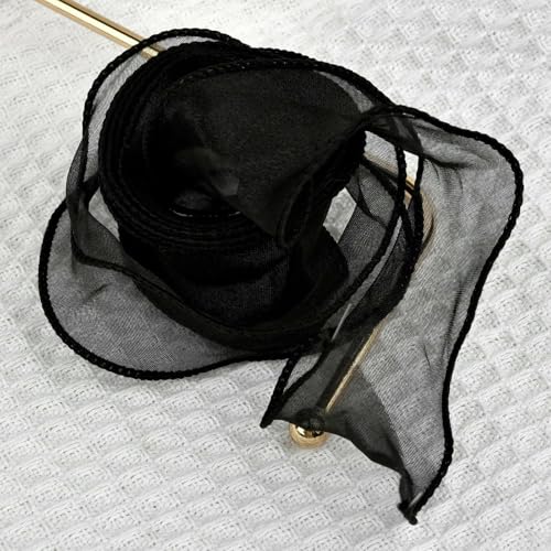 2,2/10 m transparentes Chiffonband, Organza-Satinbänder zum Verpacken, Dekorieren, Hochzeitssträuße, Kranz, Nähzubehör, Stoff-05-10 m von AYHTUD