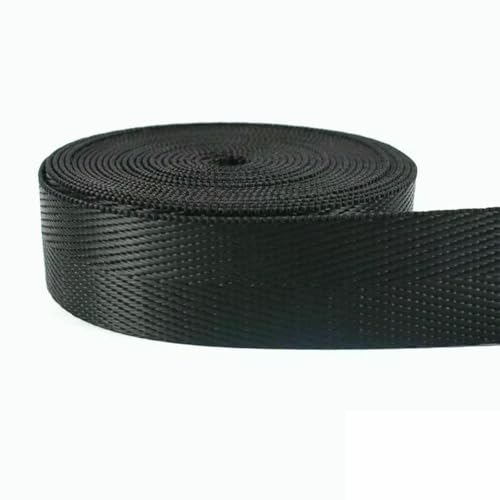 2/3/4/5/10 m, 20–50 mm, Nylon-Gurtband, Fischgrätenmuster, Rucksackgurt, Schrägband, Nähzubehör, Schwarz, 20 mm, 5 Meter 2/3/4/5/10 m, 20–50 mm, Nylon-Gurtband, Fischgrätenmuster, Rucksackgurt, Schrägband, Nähzubehör, Schwarz, 20 mm, 5 Meter von AYHTUD