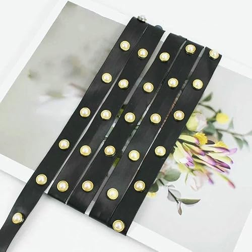 2/4/10 m, 10–20 mm, schwarze Nieten, PU-Lederband, Seile, Taschengurt, Armband, Kordel, Gürtel, dekoratives DIY-Nähzubehör, D-Gold, 2 cm, 4,0 Meter 2/4/10 m, 10–20 mm, schwarze Nieten, PU-Lederband, Seile, Taschengurt, Armband, Kordel, Gürtel, dekoratives DIY-Nähzubehör, D-Gold, 2 cm, 4,0 Meter von AYHTUD