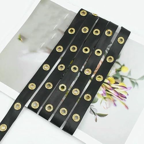 2/4/10 m, 10–20 mm, schwarze Nieten, PU-Lederband, Seile, Taschengurt, Armband, Kordel, Gürtel, dekoratives DIY-Nähzubehör, F-Gold, 2 cm, 2 Meter 2/4/10 m, 10–20 mm, schwarze Nieten, PU-Lederband, Seile, Taschengurt, Armband, Kordel, Gürtel, dekoratives DIY-Nähzubehör, F-Gold, 2 cm, 2 Meter von AYHTUD