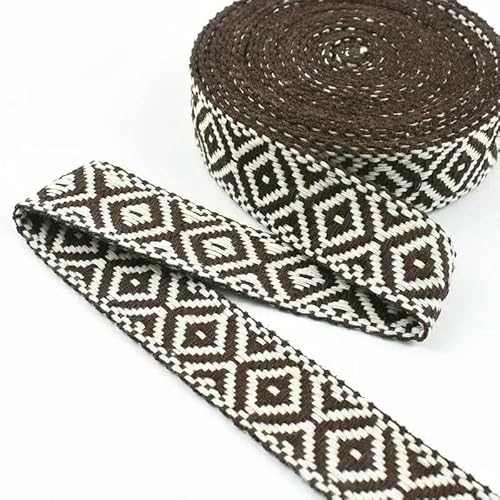 2/4/8 m, 25 mm, ethnisches Baumwollgurtband, 1,5 mm dick, Jacquard-Spitzenband für Taschen, Riemen, Gürtel, Kleidungsstücke, Schuhe, Nähband, DIY-Zubehör, Kaffeebraun, 25 mm, 8 Met 2/4/8 m, 25 mm, ethnisches Baumwollgurtband, 1,5 mm dick, Jacquard-Spitzenband für Taschen, Riemen, Gürtel, Kleidungsstücke, Schuhe, Nähband, DIY-Zubehör, Kaffeebraun, 25 mm, 8 Met von AYHTUD
