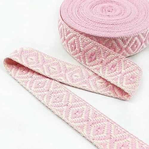 2/4/8 m, 25 mm, ethnisches Baumwollgurtband, 1,5 mm dick, Jacquard-Spitzenband für Taschen, Riemen, Gürtel, Kleidungsstücke, Schuhe, Nähband, DIY-Zubehör, Pink, 25 mm, 2 Meter 2/4/8 m, 25 mm, ethnisches Baumwollgurtband, 1,5 mm dick, Jacquard-Spitzenband für Taschen, Riemen, Gürtel, Kleidungsstücke, Schuhe, Nähband, DIY-Zubehör, Pink, 25 mm, 2 Meter von AYHTUD