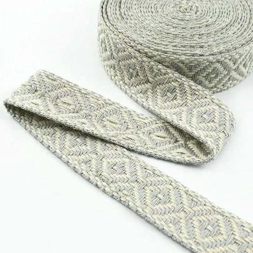 2/4/8 m, 25 mm, ethnisches Baumwollgurtband, 1,5 mm dick, Jacquard-Spitzenband für Taschen, Riemen, Gürtel, Kleidungsstücke, Schuhe, Nähband, DIY-Zubehör, Silbergrau, 25 mm, 8 Mete 2/4/8 m, 25 mm, ethnisches Baumwollgurtband, 1,5 mm dick, Jacquard-Spitzenband für Taschen, Riemen, Gürtel, Kleidungsstücke, Schuhe, Nähband, DIY-Zubehör, Silbergrau, 25 mm, 8 Mete von AYHTUD