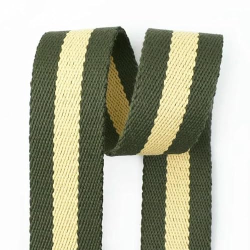 2/5/10 Meter 38 mm 2,5 mm dickes Polyester-Baumwoll-Gurtband, DIY-Näh-Jacquard-Gurtbänder, Bänder, Kleidertaschengurte, Hutbänder, Marineblau, 5 Meter von AYHTUD
