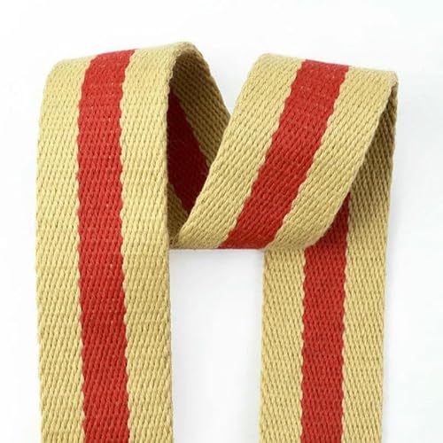 2/5/10 Meter 38 mm 2,5 mm dickes Polyester-Baumwoll-Gurtband DIY Nähen Jacquard-Gurtbänder Bänder Kleidung Taschengurte Hüte Bänder-Beige-5 Meter 2/5/10 Meter 38 mm 2,5 mm dickes Polyester-Baumwoll-Gurtband DIY Nähen Jacquard-Gurtbänder Bänder Kleidung Taschengurte Hüte Bänder-Beige-5 Meter von AYHTUD