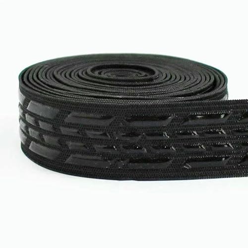 2/5 Meter 10–50 mm Silikon-Gummiband für Unterwäsche, rutschfestes BH-Gummiband, Taillengürtel, Stretchband, DIY-Nähzubehör, EB017, Schwarz, 25 mm, 10–50 mm, 2 Meter 2/5 Meter 10–50 mm Silikon-Gummiband für Unterwäsche, rutschfestes BH-Gummiband, Taillengürtel, Stretchband, DIY-Nähzubehör, EB017, Schwarz, 25 mm, 10–50 mm, 2 Meter von AYHTUD