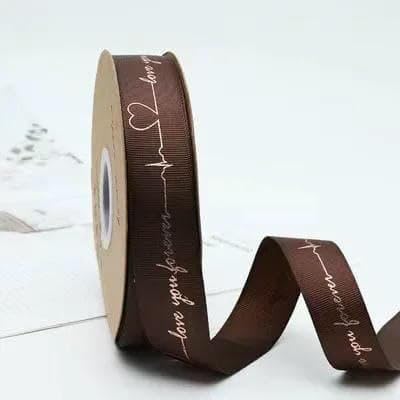 2,5 cm Satinband, 32 Meter, Geschenkband für Hochzeiten, Partyeinladungen, DIY-Blumendekorationen, gewebtes Band, Kaffee B, 32 Meter von AYHTUD
