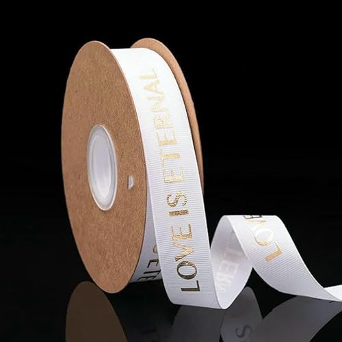 2,5 cm Satinband, 32 Meter, Geschenkband für Hochzeiten, Partyeinladungen, DIY-Blumendekorationen, gewebtes Band, weiß, 32 Meter von AYHTUD