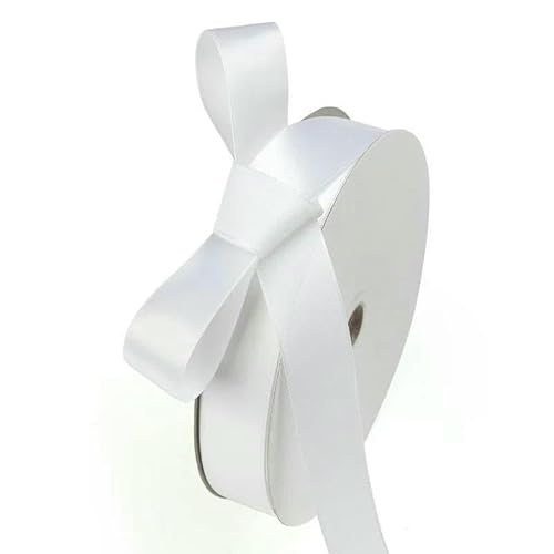 2,5 cm Satinband, Haarschmuck, Verpackung, Hochzeitsfeier, Blumensträuße, Dekoration, 91,4 m, DIY-Bänder, Ribest Floral-Float weiß-91,4 m 2,5 cm Satinband, Haarschmuck, Verpackung, Hochzeitsfeier, Blumensträuße, Dekoration, 91,4 m, DIY-Bänder, Ribest Floral-Float weiß-91,4 m von AYHTUD