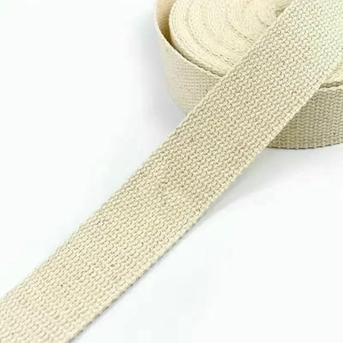 2–10 m, 10–50 mm, Polyester-Baumwoll-Gurtband für Taschengurte, Kleidergürtel, Canvas-Band, Schrägband, DIY-Nähzubehör, 38 mm, 8 Meter von AYHTUD
