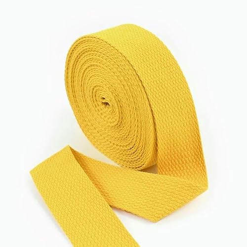 2–10 m, 25 mm, Baumwoll-Gurtband für Taschen, Rucksäcke, Gürtel, Bänder, Kleidung, Rucksackband, Schrägband, DIY-Nähzubehör, Gelb, 25 mm, 2 Meter 2–10 m, 25 mm, Baumwoll-Gurtband für Taschen, Rucksäcke, Gürtel, Bänder, Kleidung, Rucksackband, Schrägband, DIY-Nähzubehör, Gelb, 25 mm, 2 Meter von AYHTUD
