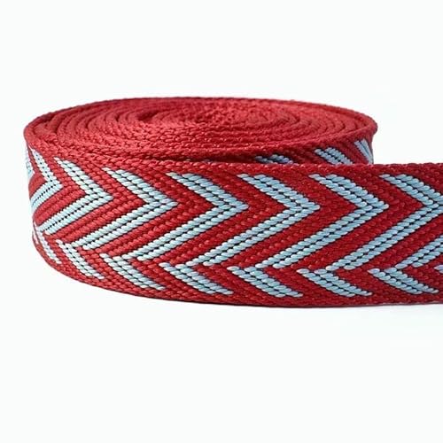 2 Meter 38 mm Jacquard-Gurtband für Taschengurte, ethnisches Band, Gepäckdekor, Nähen, Schrägband, DIY-Gürtel, Schuhe, Zubehör-RD197-RotBlau-38 mm-2 Meter 2 Meter 38 mm Jacquard-Gurtband für Taschengurte, ethnisches Band, Gepäckdekor, Nähen, Schrägband, DIY-Gürtel, Schuhe, Zubehör-RD197-RotBlau-38 mm-2 Meter von AYHTUD