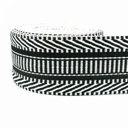 2 Meter 38 mm Jacquard-Gurtband für Taschengurte, ethnisches Band, Gepäckdekor, Nähen, Schrägband, DIY-Gürtel, Schuhzubehör, RD155, Schwarz, 38 mm, 2 Meter 2 Meter 38 mm Jacquard-Gurtband für Taschengurte, ethnisches Band, Gepäckdekor, Nähen, Schrägband, DIY-Gürtel, Schuhzubehör, RD155, Schwarz, 38 mm, 2 Meter von AYHTUD