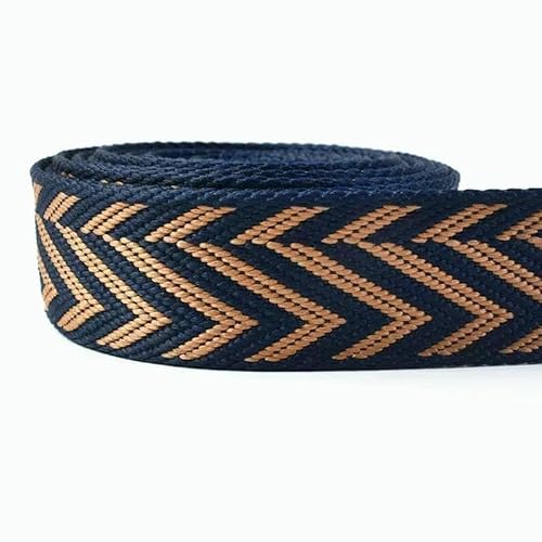 2 Meter 38 mm Jacquard-Gurtband für Taschengurte, ethnisches Band, Gepäckdekor, Nähen, Schrägband, DIY-Gürtel, Schuhzubehör, RD197, Marineblau/Gelb, 38 mm, 2 Meter 2 Meter 38 mm Jacquard-Gurtband für Taschengurte, ethnisches Band, Gepäckdekor, Nähen, Schrägband, DIY-Gürtel, Schuhzubehör, RD197, Marineblau/Gelb, 38 mm, 2 Meter von AYHTUD