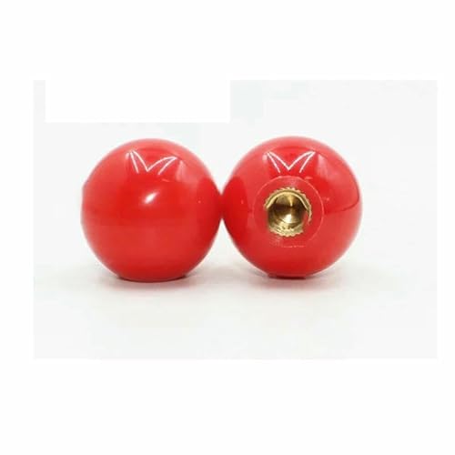 2 Stück rot-schwarzer Kupferkern/Bakelitkern/Eisenkern Kugelhebelknopf Werkzeugmaschinen-Ersatz Rundgriff M4 M5 M6 M8 M10 M12-M5x20mm Kupferkern_a von AYHTUD