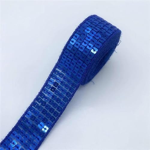 2 Yards/Lot 25 mm bunte Paillettenbänder, Spitzenbesatz, Pailletten-Nähstoff zum Basteln, Nähen, Stoffzubehör, Paillettenbesatz-13 von AYHTUD