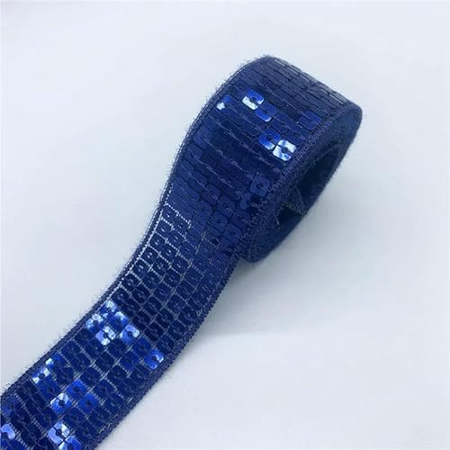 2 Yards/Lot 25 mm bunte Paillettenbänder, Spitzenbesatz, Pailletten-Nähstoff zum Basteln, Nähen, Stoffzubehör, Paillettenbesatz-20 von AYHTUD