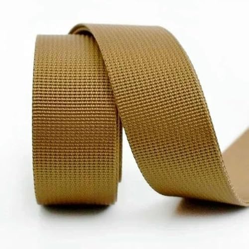 2 m, 20–50 mm, 1 mm dickes Nylon-Gurtband, Taschengurt, gewebtes Band, Haustierhalsband, Zugseil, Band, Nähen, Schrägband, Zubehör, Braun, 20 mm 2 m, 20–50 mm, 1 mm dickes Nylon-Gurtband, Taschengurt, gewebtes Band, Haustierhalsband, Zugseil, Band, Nähen, Schrägband, Zubehör, Braun, 20 mm von AYHTUD