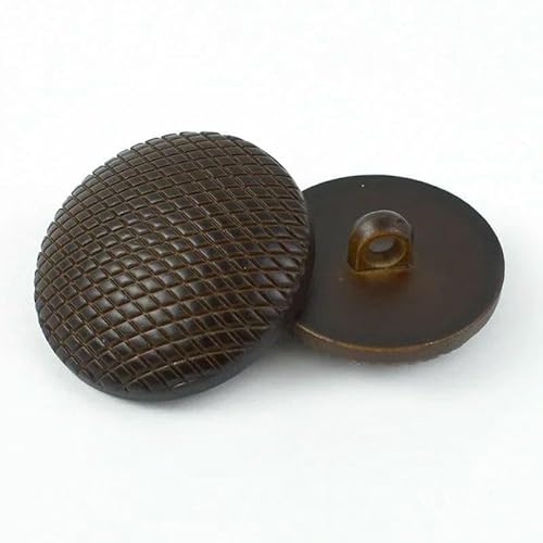 20/50 Stück 15–30 mm Kunstlederverschluss Harzknopf Anzug Mantel Windjacke Dekor Knöpfe Nähen Kleidungszubehör-Kaffee-30 mm-50 Stück von AYHTUD