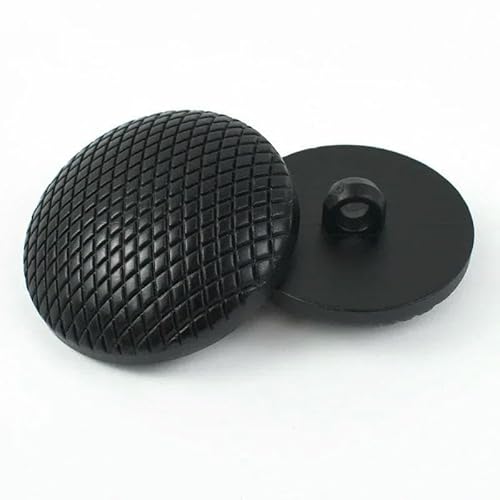 20/50 Stück 15–30 mm Kunstlederverschluss Harzknopf Anzug Mantel Windjacke Dekor Knöpfe Nähen Kleidungszubehör-Schwarz-30 mm-50 Stück von AYHTUD