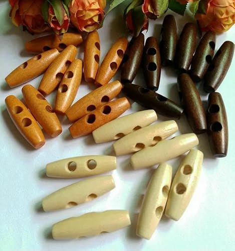 20 Stück 40 mm 2 Löcher Holzknöpfe Nähzubehör Olive Schnalle große lange Scrapbook Dufflecoat Mantel Knopf-gemischt 3 Farben 20 Stück 40 mm 2 Löcher Holzknöpfe Nähzubehör Olive Schnalle große lange Scrapbook Dufflecoat Mantel Knopf-gemischt 3 Farben von AYHTUD