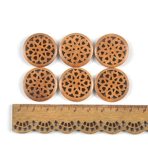 20 Stück Vintage 2 Löcher Holzknöpfe für Kleidungsstücke Nähzubehör DIY Basteln Scrapbook Verzierung Handarbeit Dekor 18-25mm c3234-4 20 Stück Vintage 2 Löcher Holzknöpfe für Kleidungsstücke Nähzubehör DIY Basteln Scrapbook Verzierung Handarbeit Dekor 18-25mm c3234-4 von AYHTUD