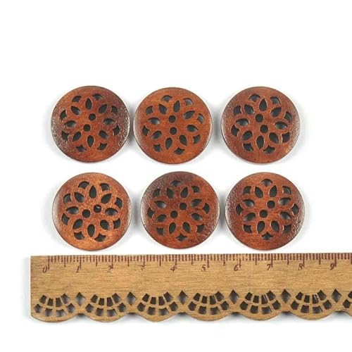 20 Stück Vintage 2 Löcher Holzknöpfe für Kleidungsstücke Nähzubehör DIY Basteln Scrapbook Verzierung Handarbeit Dekor 18-25mm c3234-6 20 Stück Vintage 2 Löcher Holzknöpfe für Kleidungsstücke Nähzubehör DIY Basteln Scrapbook Verzierung Handarbeit Dekor 18-25mm c3234-6 von AYHTUD