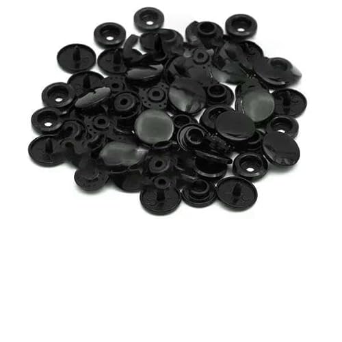 200 Sets Druckknöpfe T5 Runder Knopf für Kleidung Druckknöpfe DIY Kinderwindeln Lätzchen-B5-400 Sets von AYHTUD